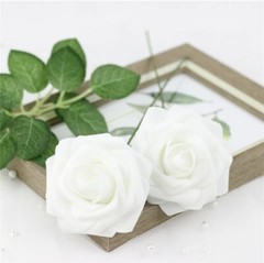 60 Foam Roses Artificial Flowers Wedding Bride Bouquet Home Party Decor