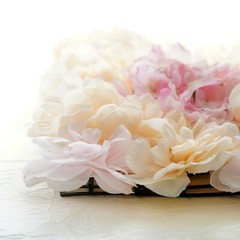 4 pcs Assorted Silk Flowers Wall Backdrop Panels Wedding Party Decorations
