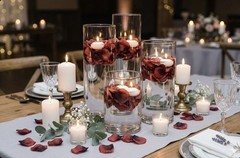 2000 Artificial Red Rose Petals Flower Romantic Night Wedding Event Party Decor