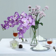 2 LAVENDER 40″ tall Faux Silk Orchid Flowers Sprays Stems Wedding Decorations