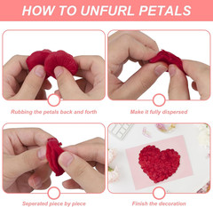 2200PCS Artificial Flower Petals Fake Rose Petals for Romantic Night,Wedding,Pro