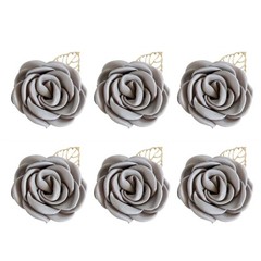 6Pcs Florals Wedding Lapel Decoration for Bride and Grooms Handmade Boutonniere