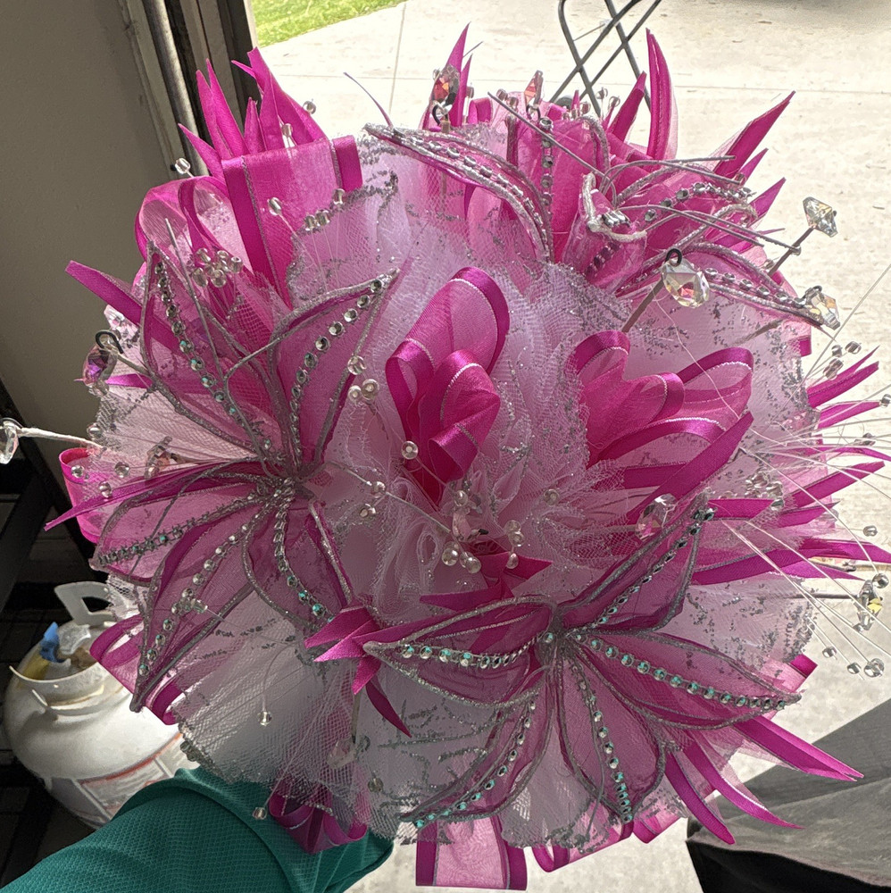 Quince crystal bouquet