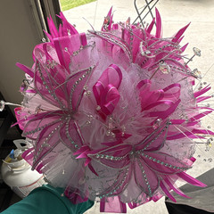 Quince crystal bouquet