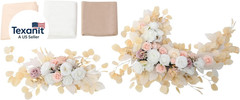 Artificial Wedding Arch Flowers Kit (Pack of 5), 2Pcss Realistic Silk Roses Flow