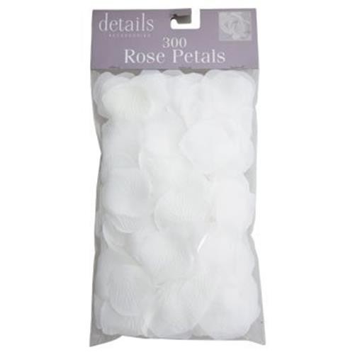 Fabric Rose Petals, White – 300pc