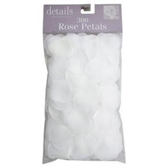 Fabric Rose Petals, White – 300pc