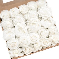 Artificial Flowers Fake Roses Faux Peony Foam Gardenia Combo for DIY Wedding …