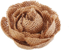 12 Pieces Handmade Burlap Rose Flowers for Wedding tion DIY Craft Making