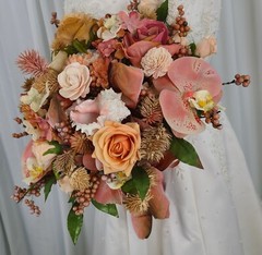 Seaside Gathering Faux Silk Wedding Bouquet