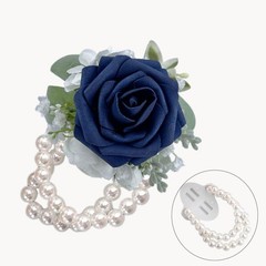 CherishedMoments Corsage and 6.7 inches x 5.3 inches, Dark Navy Blue