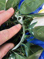 Flower Balls Wedding Rose Centerpiece Royal Blue&white (READ DESCRIPTION) 11”