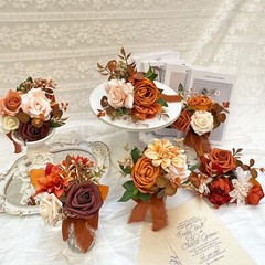Set of 6 Assorted Flower Centerpieces Mini Floral Wedding Flowers Set for Fal…
