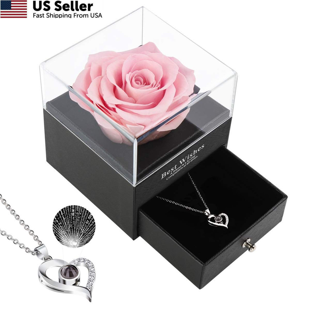 Mothers’Day Gifts for Mom from Daughter, Preserved Rose Pink