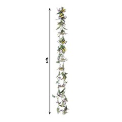 3 pcs Assorted Faux Butterfly Flowers Garlands Willow Greenery Leaves Party