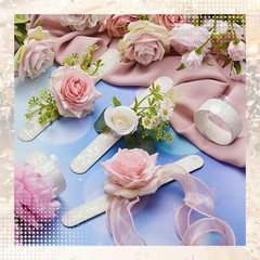 12 Pieces Corsage Wristlet Bracelets Slap Corsage Band Floral Slaplets Wedding B