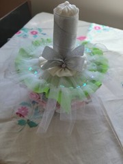 Handmade Bouquet from ribbons. Each flower is handmade. Diameter is 8 inch.