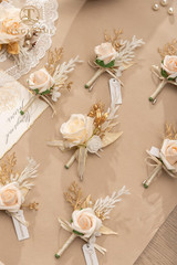 Boutonniere for Men, Groom and Best Man Boutonniere for Wedding Ceremony Anniver