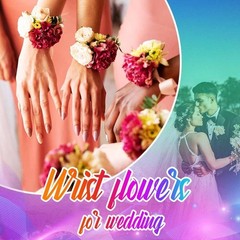 Handcrafted Floral Wrist Corsage – Elegant Red Rose for Weddings & Proms