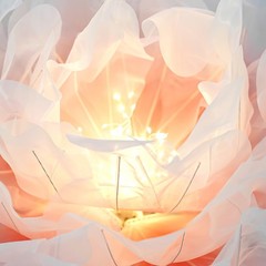 Large Electric Auto-Open Artificial Flower with Light Floral Decor For Wedding
