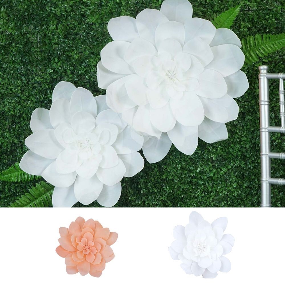 24″ wide XL Artificial Daisy Flowers Wall Backdrop Wedding Party DIY Decorations