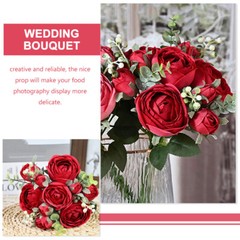 1PC Wedding Bouquet Decor Simulation Bouquet Bride Holding Flower Wedding Prop