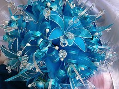 BRIDAL BOUQUET/ Ramo De Novia O De Quinceañera. TURKESA