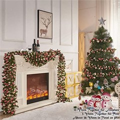8 Pcs x 8.2 ft Flower Garland Artificial Rose 8 Vines 66FT Spring-pink-8pcs
