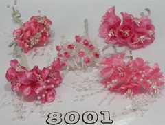 Artificial 🌺 Flowers LOT Floral Decor Wedding Crafts Pink Red Gold Silver Peach