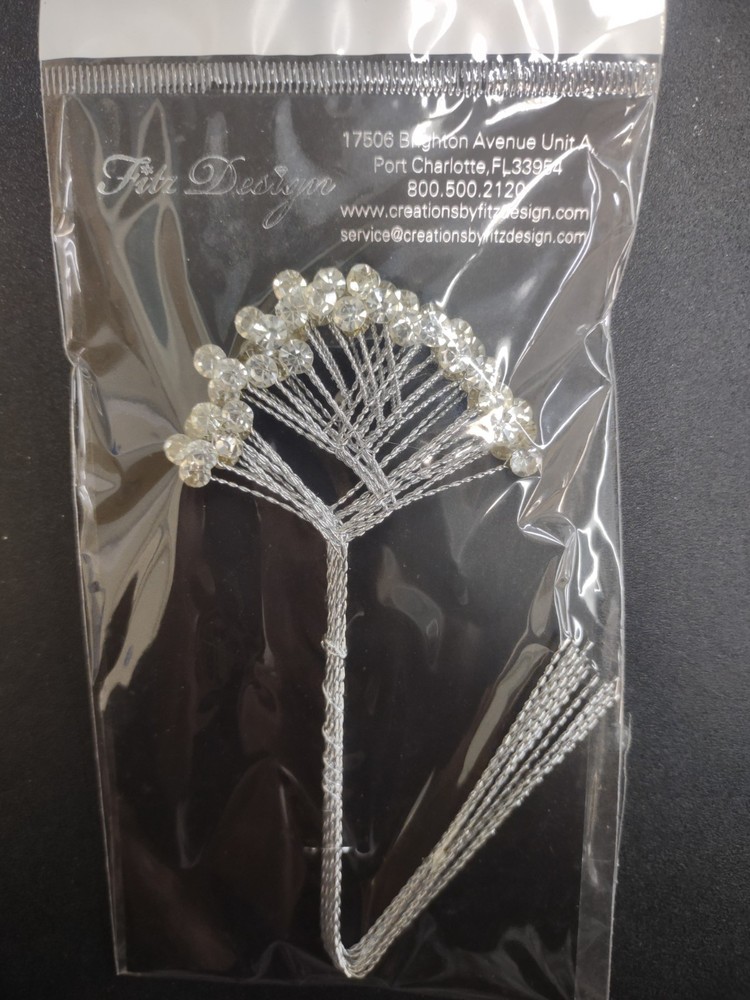 1 Dozen Clear Diamond Corsage Rhinestone Sprays, Bouquet & Corsages Rhinestones