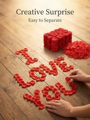 1000 Pcs Artificial Fake Rose Petals,Flower Petals for Romantic 1000Pcs Red