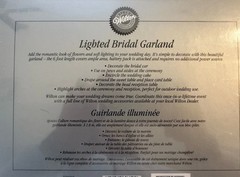 Wilton Lighted Bridal Garland with Organza Roses – 6 Ft – Battery Operated