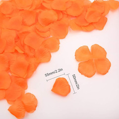 Wedding Decoration Silk Rose Petals Pack of 2000 Orange