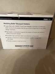 6 Oasis Bouquet Holders Wedding Flower Foam White Floral Arrangement, NIB