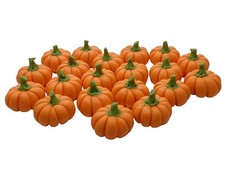 AIICraft 20 Mini Pumpkins Vegetable Fruit Garden (2″ x 1″ x 1″), Orange