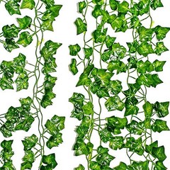 LEFV Ivy Garland 6.9 Feet Long Artificial Vine Plant Leaves Silk Greenery 1