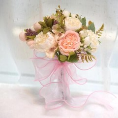 Bride Bridesmaid Wedding Bouquet,Artificial Flowers Elegant Artificial Romantic