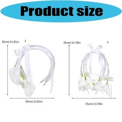 Realistic Silk Flower Bridal Bouquet Artificial Floral Hoop Wreath For Weddings