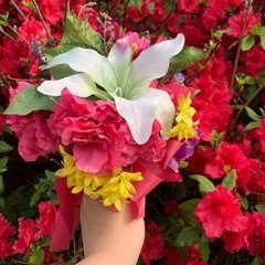 Handmade Wedding Bouquet Bridal Bouquet Faux Floral Wedding Bouquet