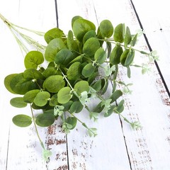 2 pcs 19″ tall Light Green Eucalyptus Artificial Greenery Bushes Wedding Party