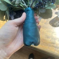 Bridal Wedding Bouquet Beautiful Budget Handmade Faux Flowers White Blue Green
