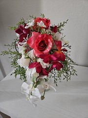 cascading bridal bouquet