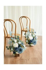 Ling’s Moment 17.5″ Tall Standing Artificial Flowers Arrangements 4 pcs Weddi…