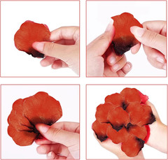 2500PCS Dark Red Artificial Rose Petals for Romantic Night, Wedding, Party, Anni