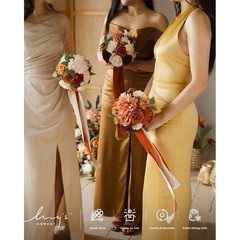 Bridesmaid Bouquet Artificial Flowers Wedding Decoration Tossing Props Ceremony