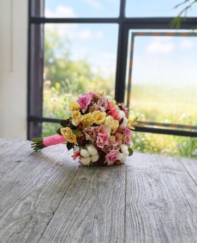 Rustic Spring Bridal Bouquet Flower Arrangement Flowers Wedding Customised