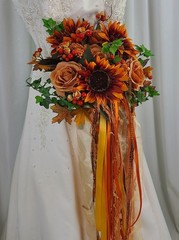 Boho and Berries Autumn Faux Silk Wedding Bouquet
