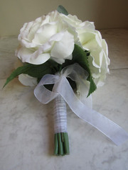 Rose/Succulent Bridal Wedding Bouquet Artificial Silk Flower Decor