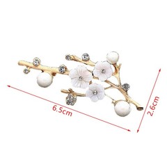 Shell Plum Blossom Flower Brooches For Women Wedding Office Brooch Pins Decor