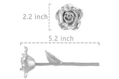 BESZONE Tin Rose 10th 5.2 x x 2.2 inches, Rose-10th Anniversary Gift